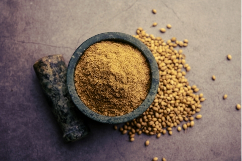 Coriander Powder Close-up
